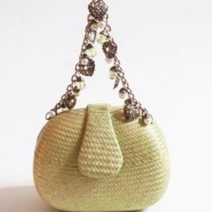Donna Dixon Straw Mini Handbag
